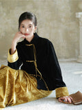 Yolanda 2-Piece Velvet Jacquard Cheongsam Set
