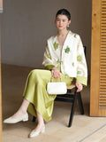 Mirabel 2-Piece Satin Embroidered Cheongsam Set