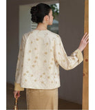 Wilhelma 2-Piece Embroidered Jacquard Cheongsam Set