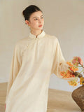 Naya 2-Piece Tawny Almond Cheongsam Set