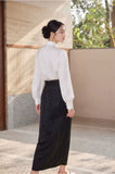 Agate 2-Piece Dragon Jacquard Cheongsam Set