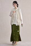 Lady Beige Lace Cheongsam Vest