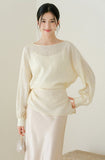 Verse Cloud Apricot Floral Jacquard Cheongsam Top