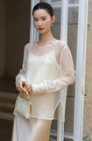 Lyric Black Embroidered Cheongsam Top