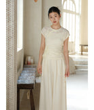 Odette Apricot Jade Slim Fit Cheongsam Top