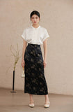 Natalia 2-Piece Cloud White Top Cheongsam Set
