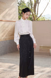 Agate 2-Piece Dragon Jacquard Cheongsam Set
