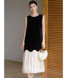 Jessamine Smoky Black Silk Cheongsam Dress