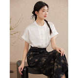 Natalia 2-Piece Cloud White Top Cheongsam Set