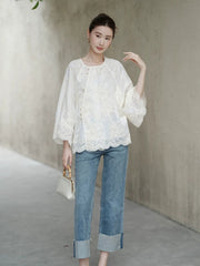 Regulus Embroidered Cheongsam Top