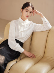 Agate 2-Piece Dragon Jacquard Cheongsam Set