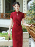 Splendor Red Breathable Cheongsam Dress