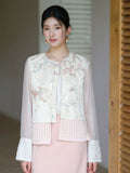 Nita Jacquard Embroidered Cheongsam Vest