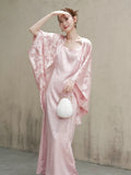 Lila Soft Pink Cheongsam Overlay or Slip Dress