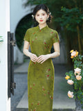 Overture Green Breathable Cheongsam Dress