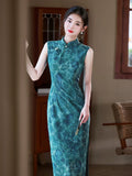 Rayna Sleeveless Green Cheongsam