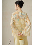 Tamara 2-Piece Tie-Dye Outerwear Set Cheongsam