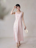Jacqueline Pink Jacquard Cheongsam Dress