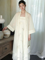 Interlude 2-Piece Sheer Overlay Cheongsam Set