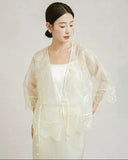 Peace Lace Embroidered Cheongsam Top