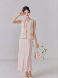 Jacqueline Pink Embroidered Cheongsam Top
