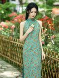 Elspeth Green Breathable Cheongsam Dress