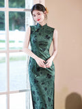 Luna Lace Jacquard Cheongsam Dress