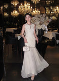 Aster 2-Piece Light Apricot Cheongsam Set