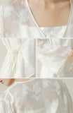 Thalia White Outer Coat Cheongsam Top