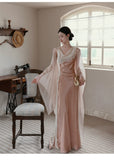 Seraphina Lace Satin Cheongsam Dress