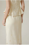 Lily 2-Piece Lace Sleeveless Cheongsam Set