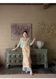 Moonbeam Lace Floral Cheongsam Dress