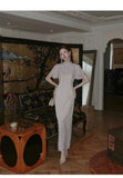 Eva Gradient Embroidered Cheongsam Dress