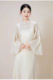 Princess 2-Piece Apricot White Cheongsam Top