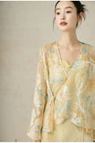 Tamara 2-Piece Tie-Dye Outerwear Set Cheongsam
