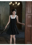 Elspeth Color-Blocked Retro Cheongsam Dress