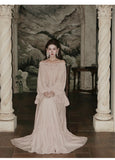 Calliope 2-Piece Embroidered Off-Shoulder Cheongsam Set