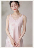 Jacqueline Pink Jacquard Cheongsam Dress
