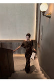Quartz Artistic Gradient Cheongsam Dress