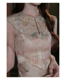 Muse Satin Jacquard Cheongsam Dress