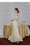 Tatiana 2-Piece Cotton Knit Top Chiffon Skirt Cheongsam Set