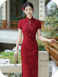 Splendor Red Breathable Cheongsam Dress