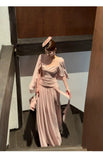 Eden 2-Piece Chiffon Ruffled Cheongsam Set