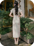 Octavia Pink Lightweight Cheongsam Dress