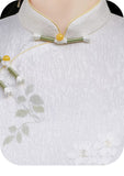 Tempo Beige Floral Cheongsam Dress