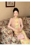 Moonbeam Lace Floral Cheongsam Dress