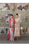 Hana Jacquard Cheongsam Dress with Shawl