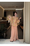 Amara 2-Piece Jacquard Cheongsam Set