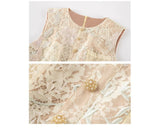 Tiara Lace Floral Cheongsam Dress