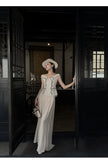 Alessandra 2-Piece Off-Shoulder Embroidered Cheongsam Set